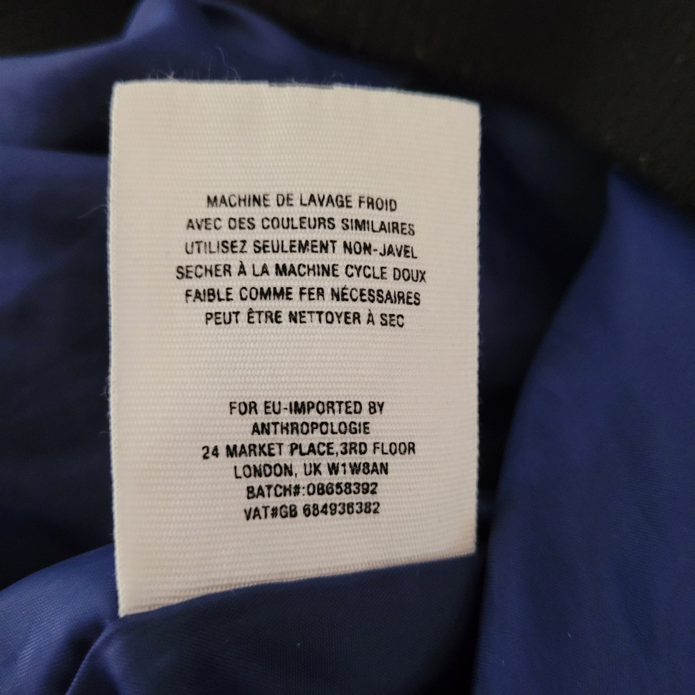 Hei Hei for Anthropologie| “Juneworthy” Navy Blue Bomber jacket - Picture 6 of 6